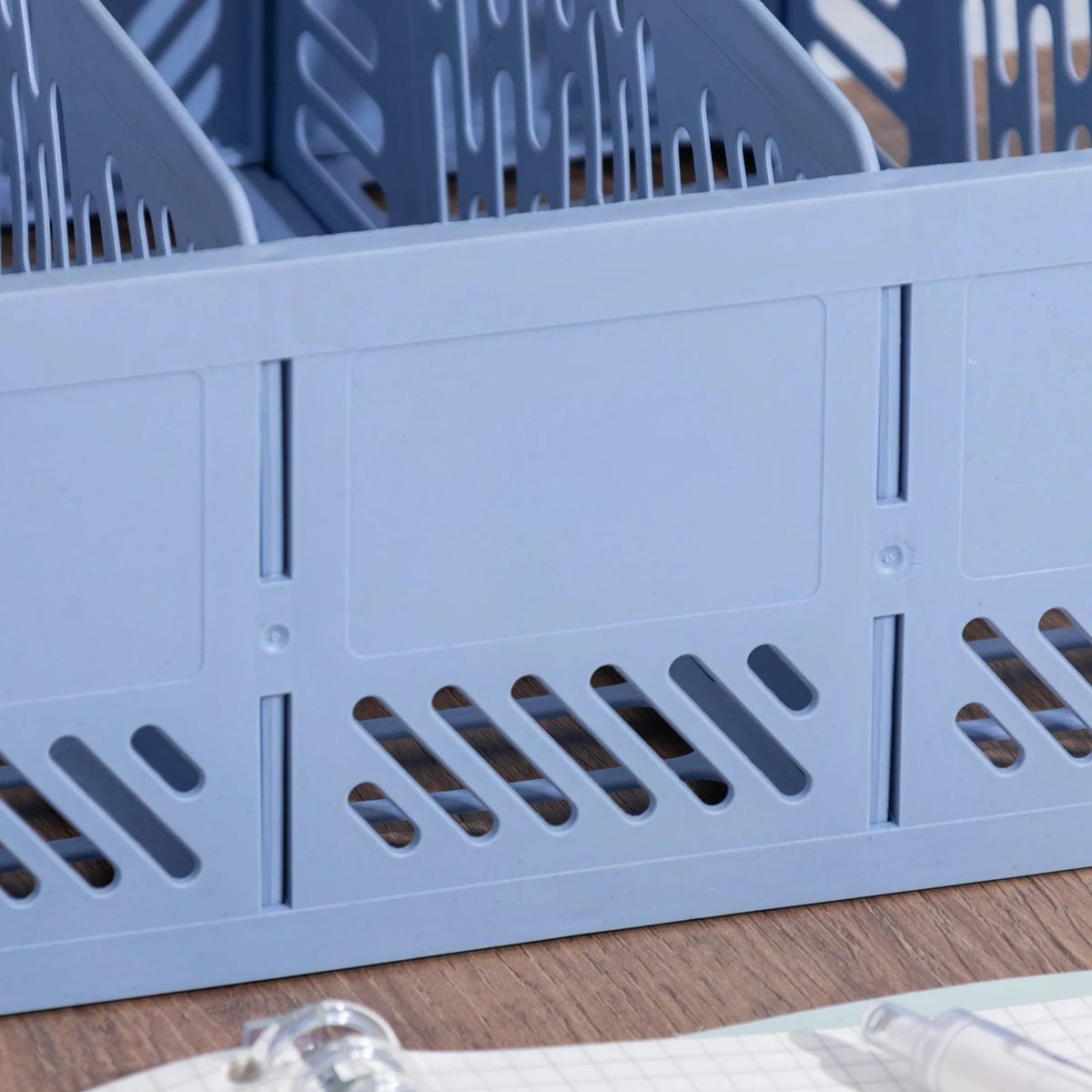 Thickened Multi-Layer File Rack Office Desk File Frame Large Capacity Student Desk Book Stand File Storage Basket Storage Box Archive Information Storage Rack Four-Link File Holder Office Supplies Collection