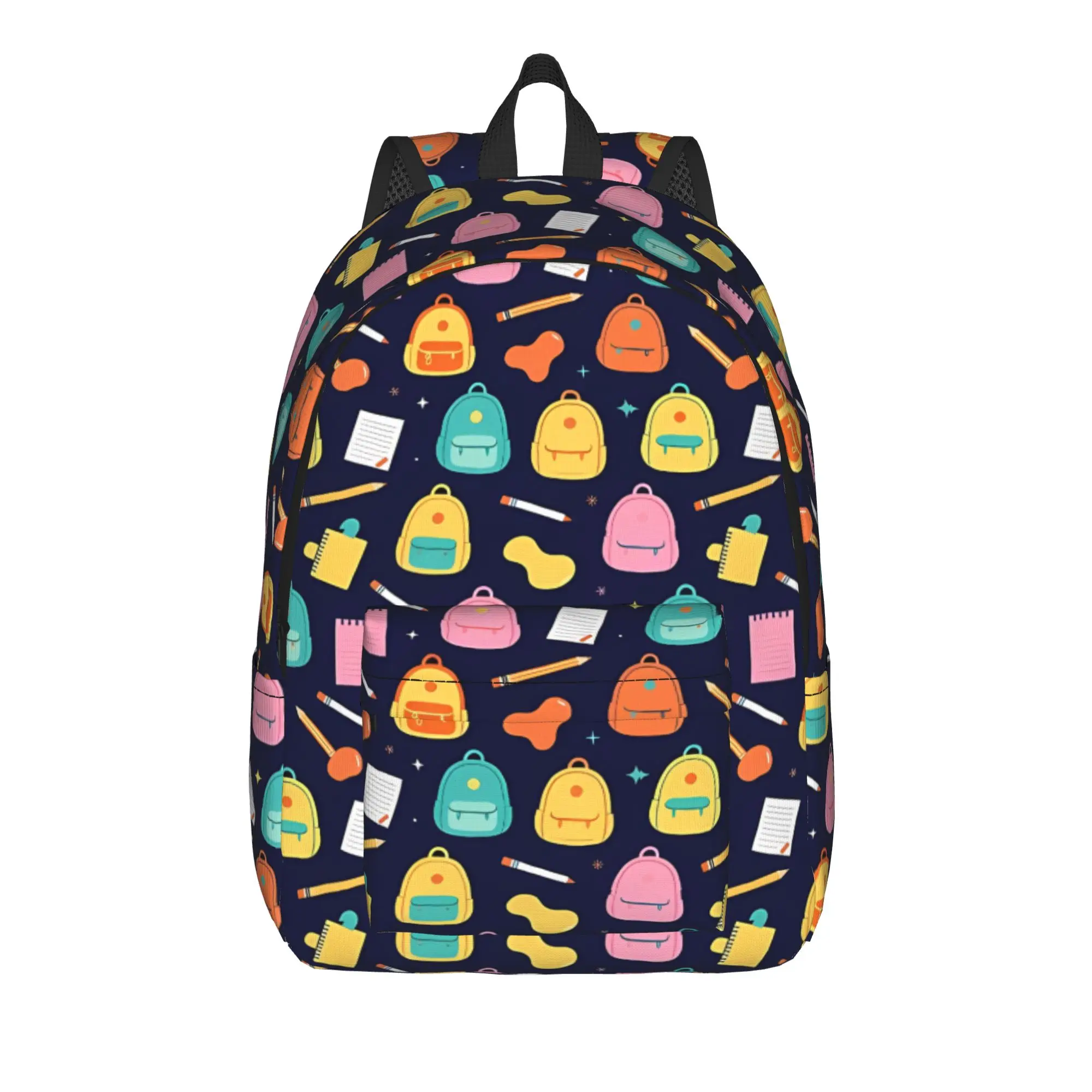 Back To School College Bag Back to school season Cute Navy Blue School  Adjustable Strap Backpack