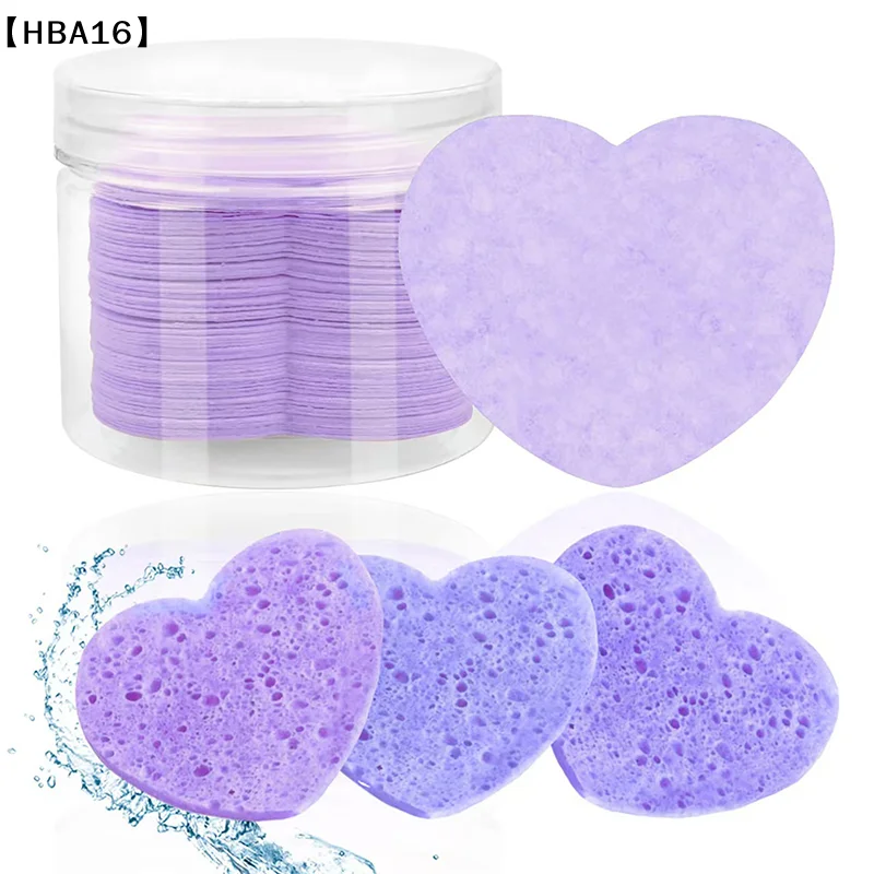 [(HBA16」 20 قطعة/صندوق إسفنجة مضغوطة للوجه مستحضرات التجميل العلاج المائي إسفنجة سبا للوجه لإزالة المكياج اليومي