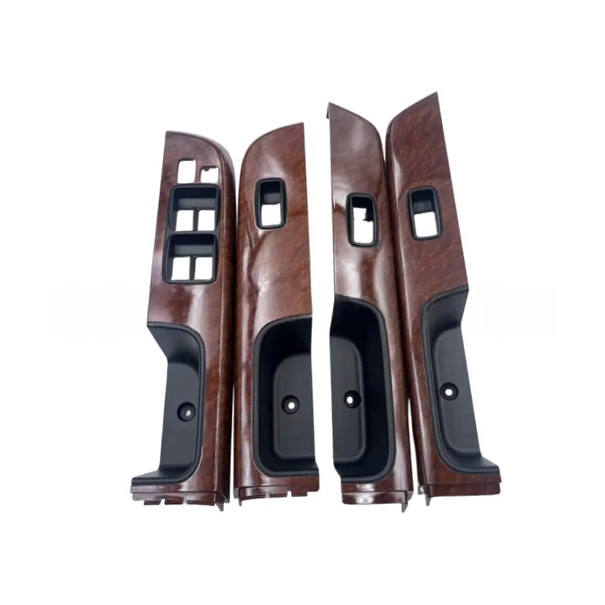 #85E Car forearmrest Panel,Car Window Glass Lifter Switch Panel Cover (Wood Grain)
