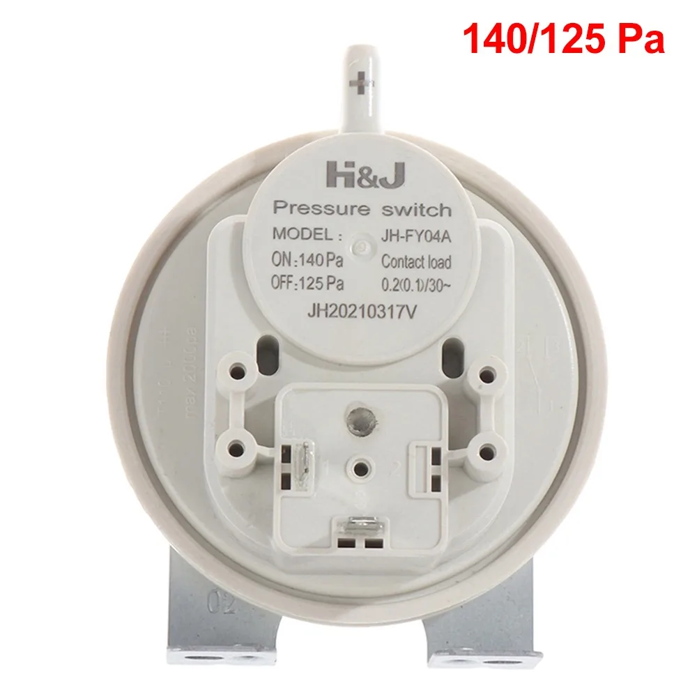 1Pcs 40/25Pa 65/40Pa 75/55Pa 140/125Pa Wind Pressure Switch Universal Type Stable Performance Air Pressure Switch