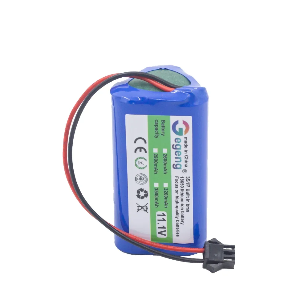 10.8V / 11.1V Lithium Battery For CECOTEC For CONGA Slim 890,Wet Robotic Vacuum Cleaner 18650 Rechargeable Battery Dropshipping