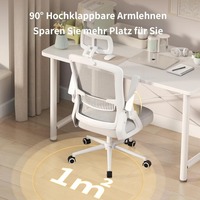 Naspaluro Ergonomic Office Chair Desk Chair with Headrest Lumbar Support Breathable Mesh Cover recliner Computer 360 ° Swivel