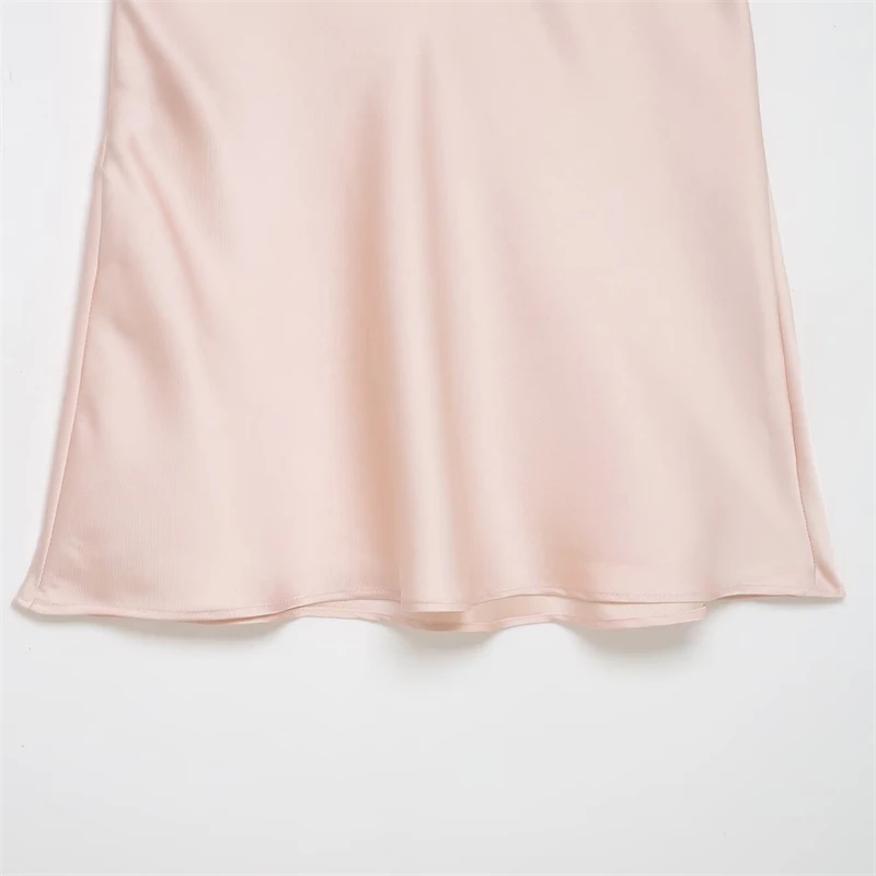 ชุดนอนสายเดี่ยวผ้าซาตินลูกไม้สำหรับผู้หญิง - ชุดนอนสายสปาเก็ตตี้เนื้อผ้าไหมสำหรับใส่พักผ่อนและนอนหลับ