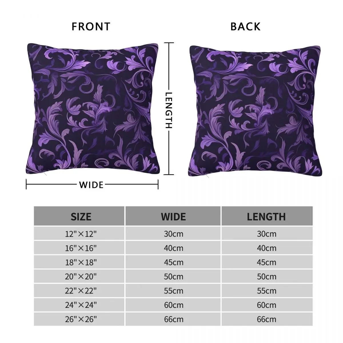 Purple Paisley Square Pillowcase Polyester Linen Velvet Creative Zip Decorative Home Cushion Cover