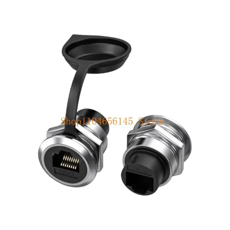 

5asd 1Pair Zincs Alloy USB3.0 Through Sockets Adapters Dustproof Cap Included Build