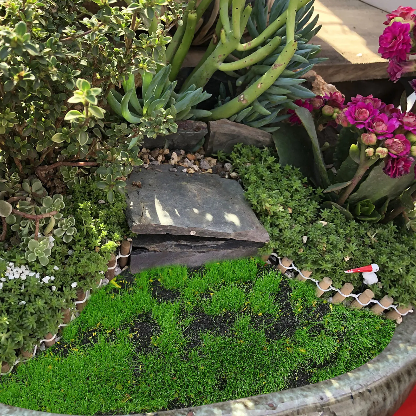 Artificial Moss Lichen Simulation Fake Green Plants Decoration for Patio Garden Office DIY Theme Artificial Indoor Plants