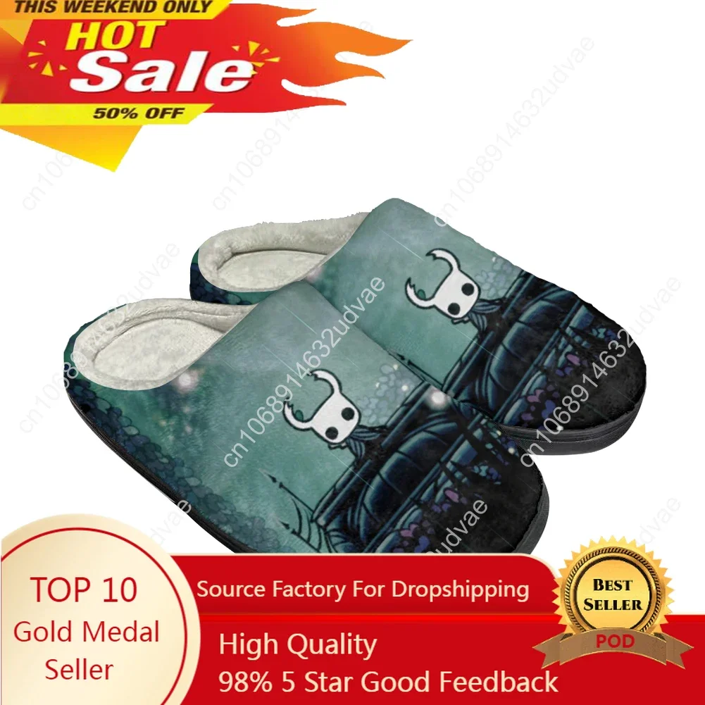 

Hollow Knight Cotton Slippers Mens Womens Latest Sandals Bedroom Plush Indoor Keep Warm Shoes Thermal Indoor Flat Slipper