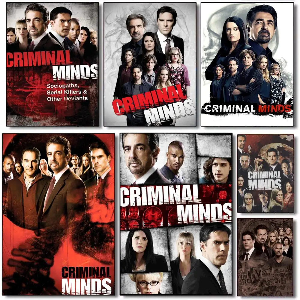 Criminal Minds Horror Poster HD Waterproof Self-Adhesive Wall Sticker For Room Decor, Premium Print Gift