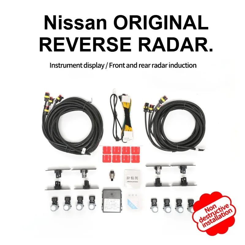 For Nissan 20~23 Teana Front 4 probes 17~23 X-Trail 19~23 Qashqai 8 probes Wireless original Car Rear astern radar