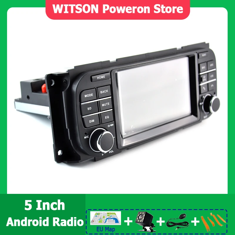 Автомагнитола WITSON на Android с GPS-навигацией для JEEP Grand Cherokee Liberty Wrangler Chrysler Dodge 1999-2004 CarPlay WIFI BT