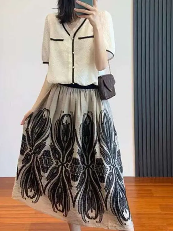 

Summer New Ele Slimming V-ne Sweater Refined Gao End Sweet Sle Commute Thin Polyester ort Sve Women's irt