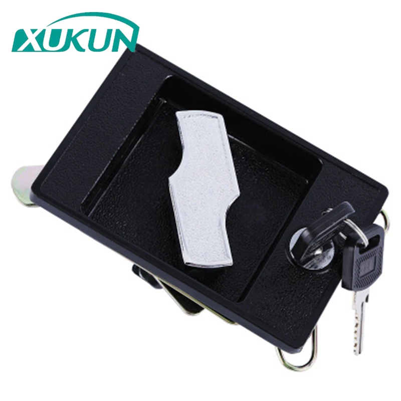 XK121 switchboard cabinet electric quarter turn flush handle panel door Tongue lock latch  DOOR LOCK 10pcs