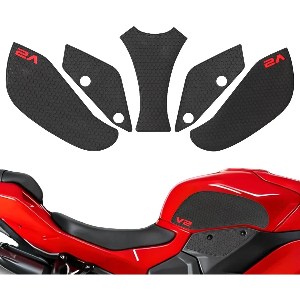 

Motorcycle Side Tank Traction Pad Rubber Knee Grip Sticker for Sport Bikes 2025