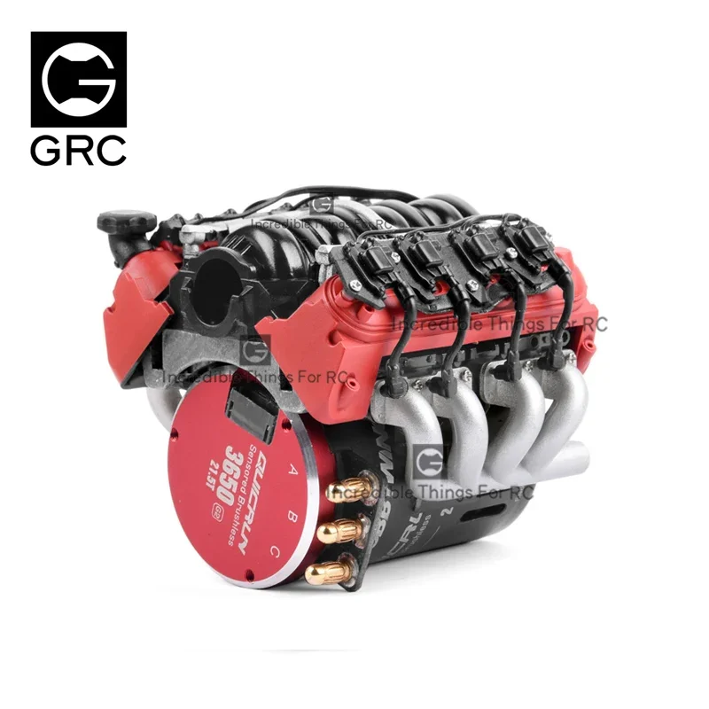 GRC LS7 V8 Simulate Engine Motor Heat sink Cooling Fan For 1/10 RC Crawler 35-38mm Motors TRX4 TRX6 SCX10 JK D110 #G153S G153R