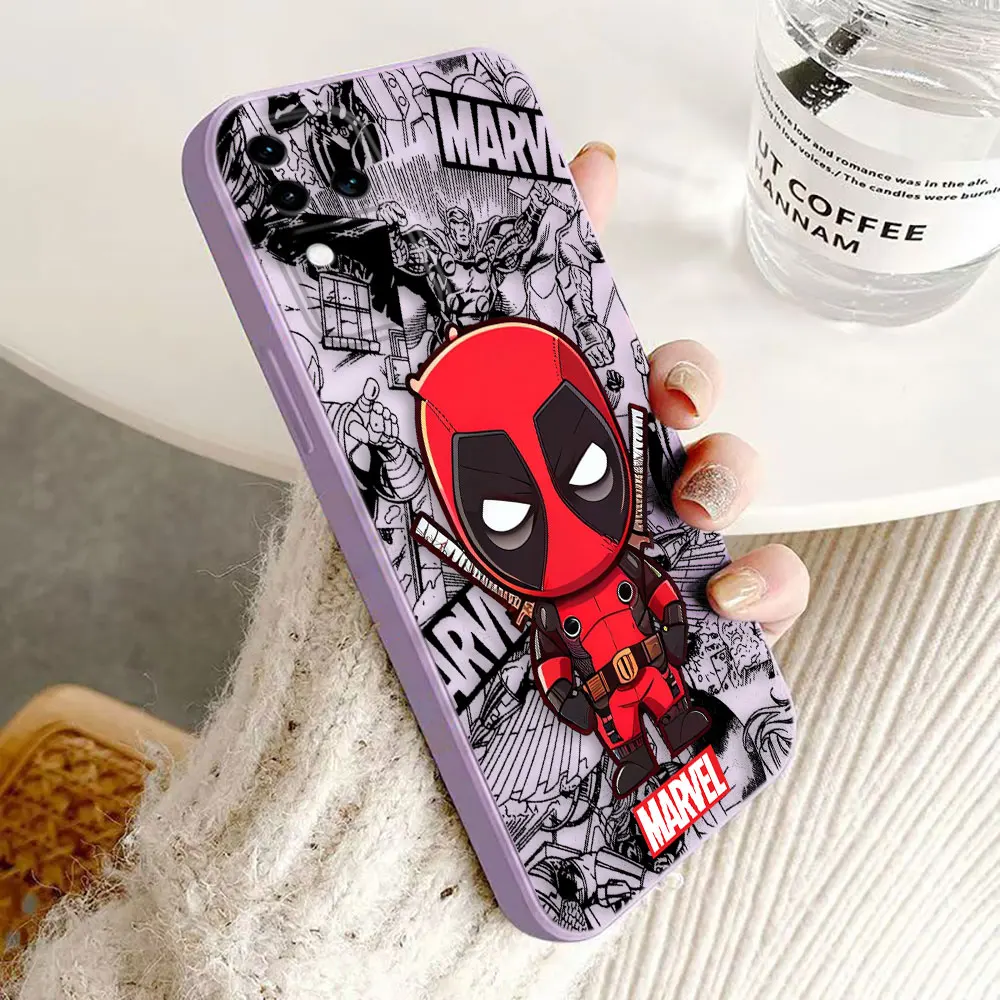 Comics Iron Spider Man Deadpool Phone Case For VIVO S1 S16 V15 V17 V20 V20ES V21 V23E V25 V27 V27E V29 V29E V30 V30E PRO PV23 5G