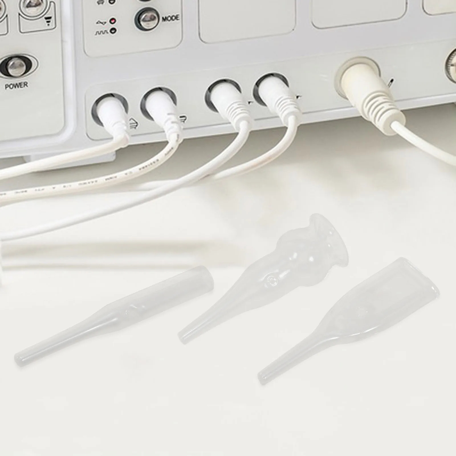 3Pcs Blackhead Removal Glass Tube Accessories Replacement Heads for Facial Pore Vacuum Nose Chin Face Cleaning Reusable Beauty