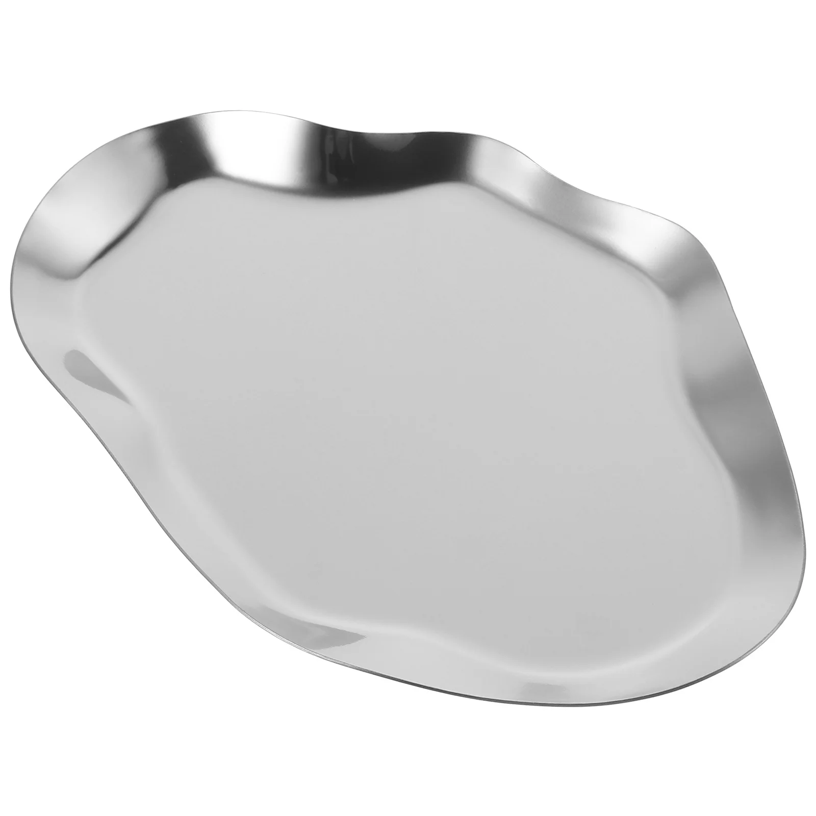 علبة معدنية مجوهرات من صلب لا يصدأ تخزين لوحة حلية طبق حلقة حامل للمنزل مكتب طاولة القهوة ديكور #3