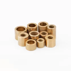 Powder Metallurgy Oil Bearing Copper Sleeve / Brass Shaft Sleeve M3-M60