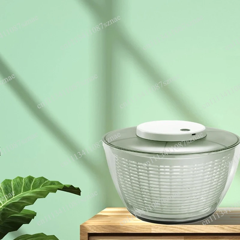 Automatic Electric Salad Spinner Food Strainers Salad Dehydrator Dryer Bowl Multifunctional Vegetable Washer Drain Basket