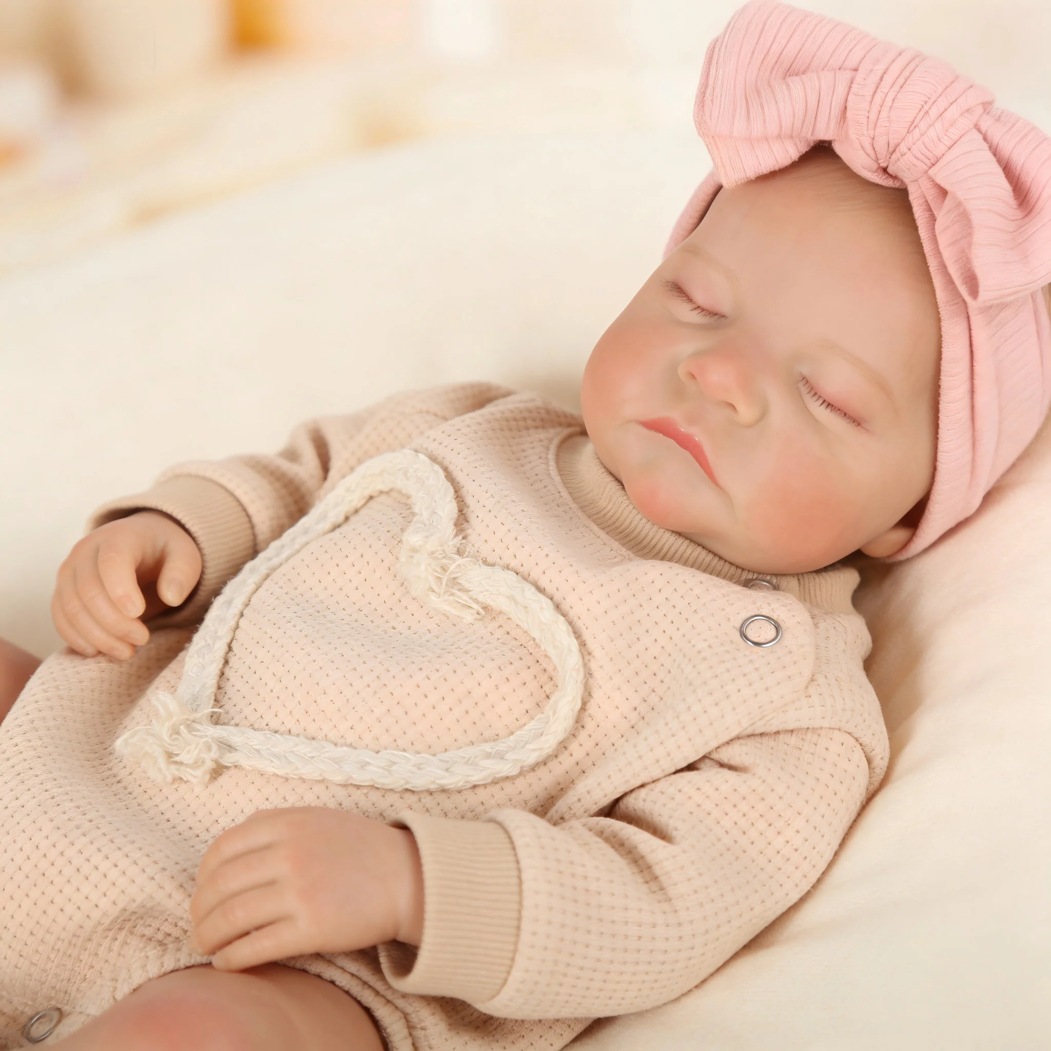 ตุ๊กตาเด็กเกิดใหม่ - ตุ๊กตาทารกแรกเกิดที่สมจริง ตัวนุ่มน้ำหนักพอเหมาะ ตุ๊กตาเหมือนจริงที่สามารถจัดท่าทางได้ - ของขวัญสำหรับเด็กอายุ 3 ปีขึ้นไป และนักสะสม