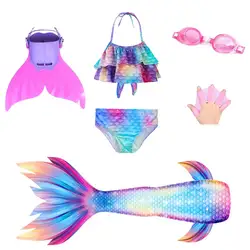 Princess The Mermaid Tail For Swimming Cosplay Costume Girls Bikini Mermaid Tail Swimsuit Beach Clothes