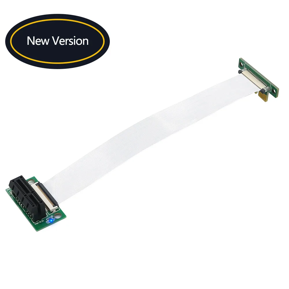 PCIE Riser PCI-E 3.0 X1 Cable PCI Express Extender PCIe 1x to 1x Slot Vertical 90 Degree 10/15/25cm FPC Cable PCB Plastic Spacer