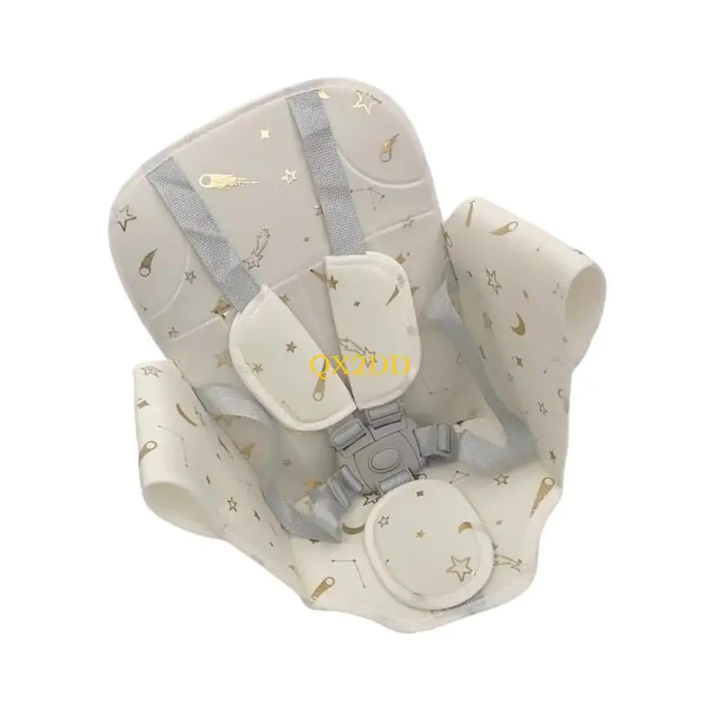 

QX2D Multi Use High Back Cushion for Baby Five-Point Safety Harness Compatible Pad for Daily Travel Outings