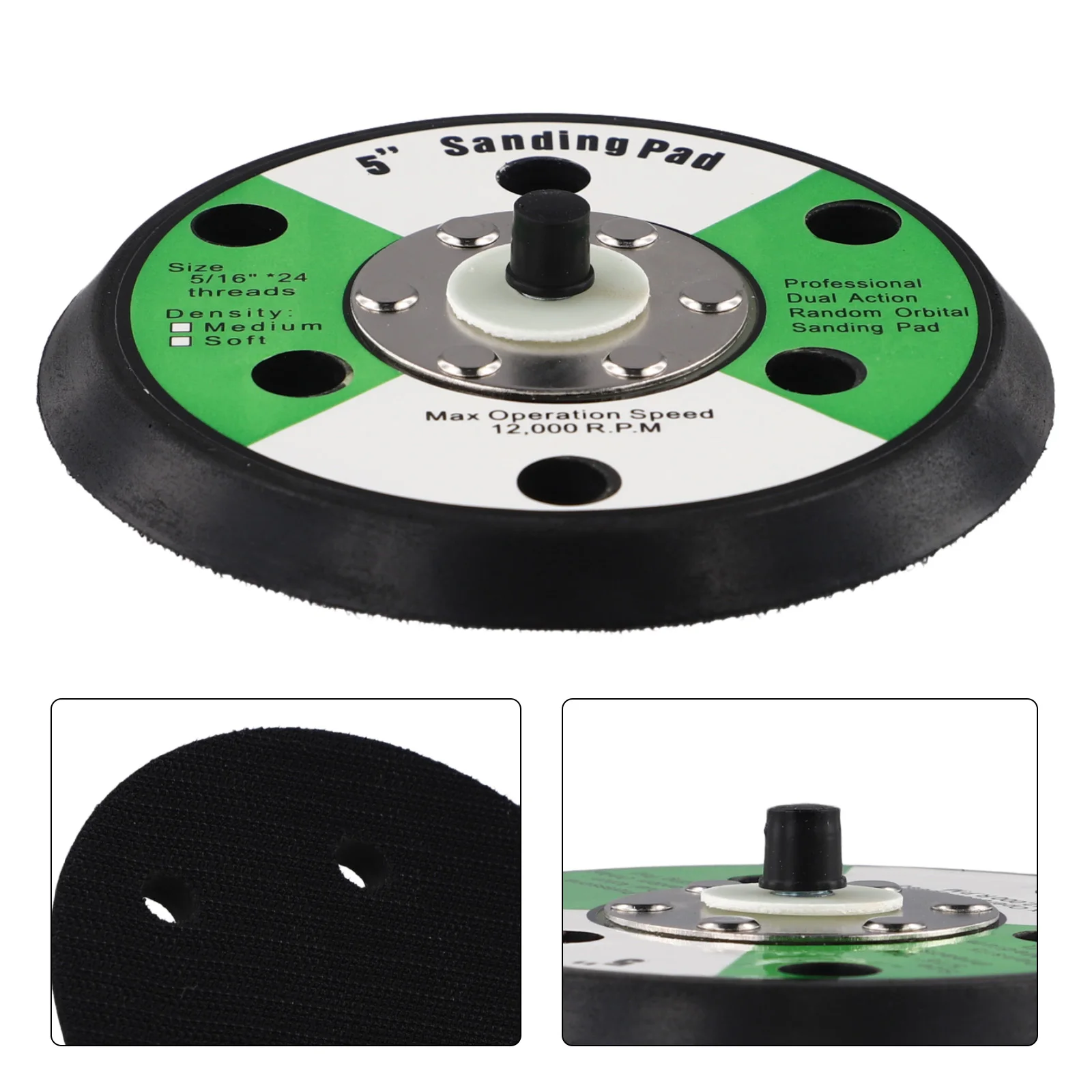 Sanding Disc Backing Pad อุปกรณ์เสริม CNC แผ่นขัด 125 มม.5 นิ้วบดล้อขัดฟองน้ําเครื่องมือ