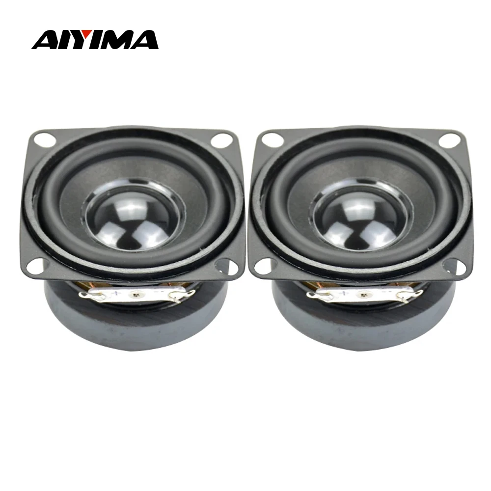 AIYIMA-minialtavoz HIFI 2 piezas, 2 pulgadas, 4 Ohm, 5W, rango completo