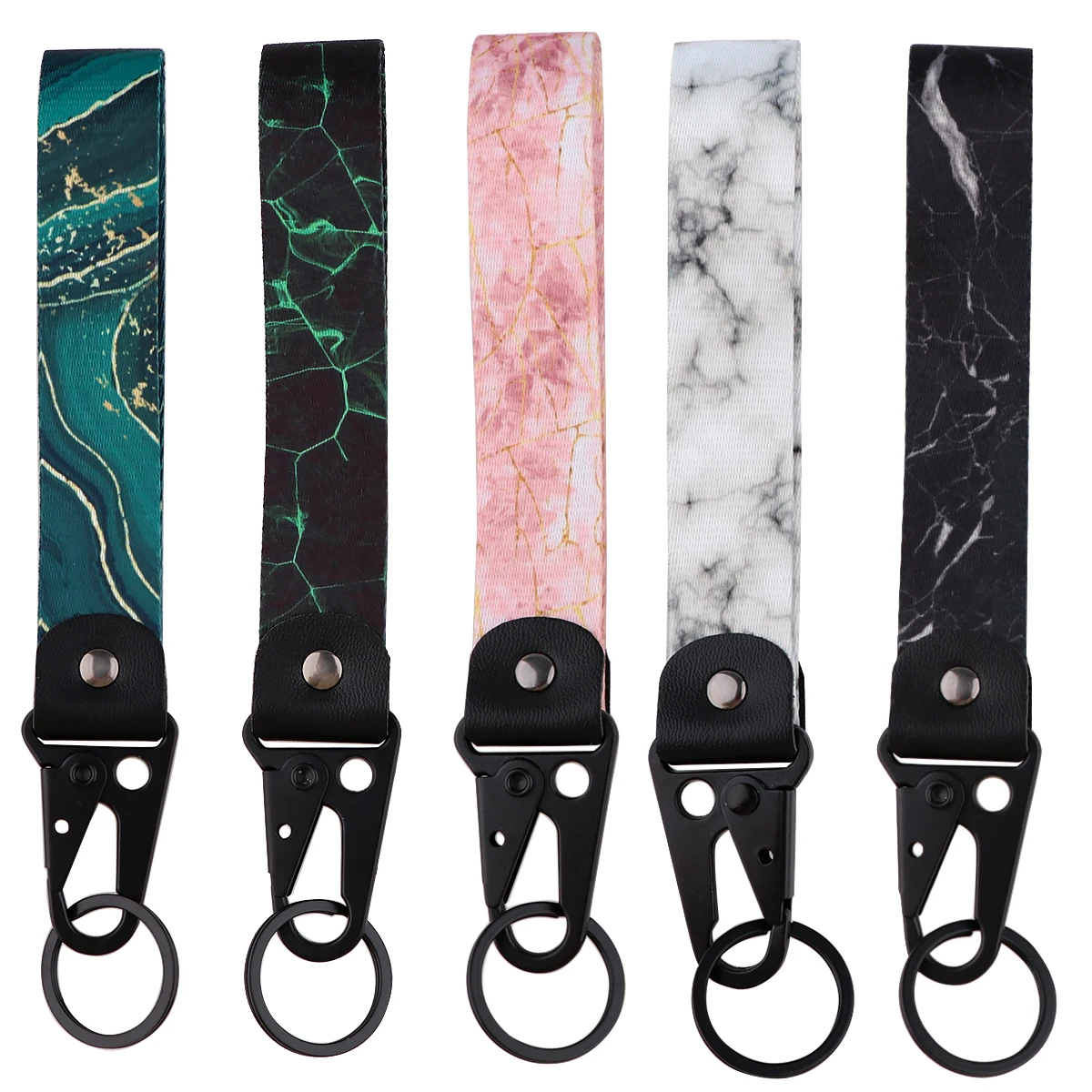 

Fashion Wrist Straps Camera Short Rope Marble Pattern Strap Hand Lanyards For Key Tags For Car Motorcycle Keychain Accessories