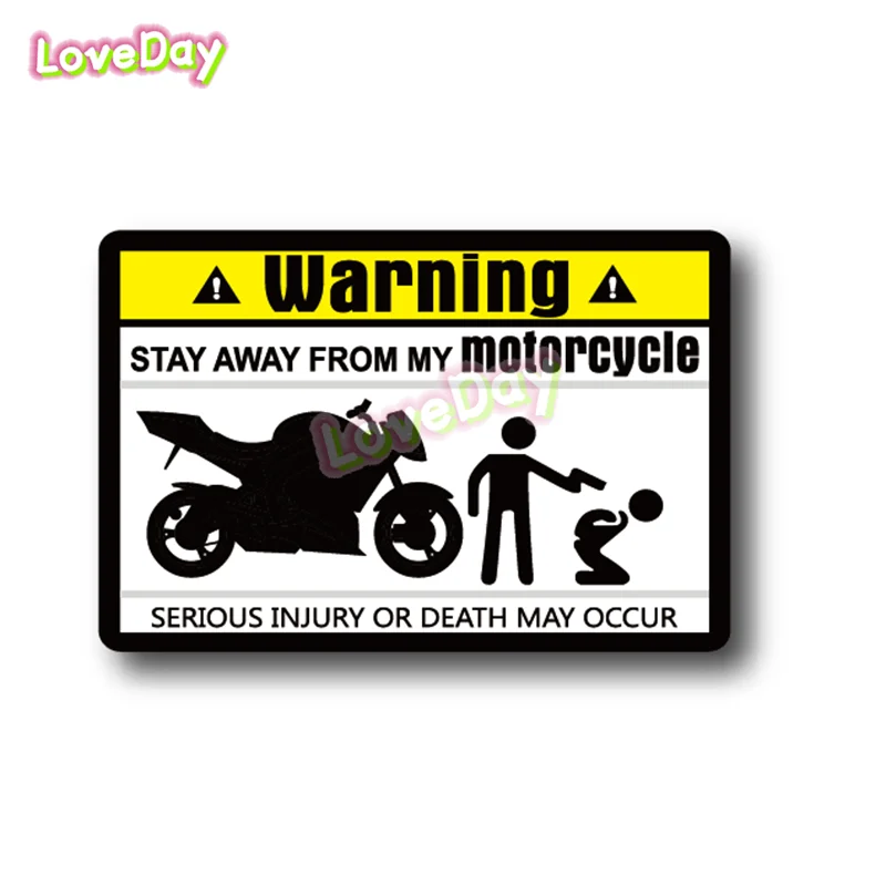 Stay Away From My Motorcycle Dont Touch Warning Mark Sticker Funny Motorcycle Decals Car Sticker Vinyl