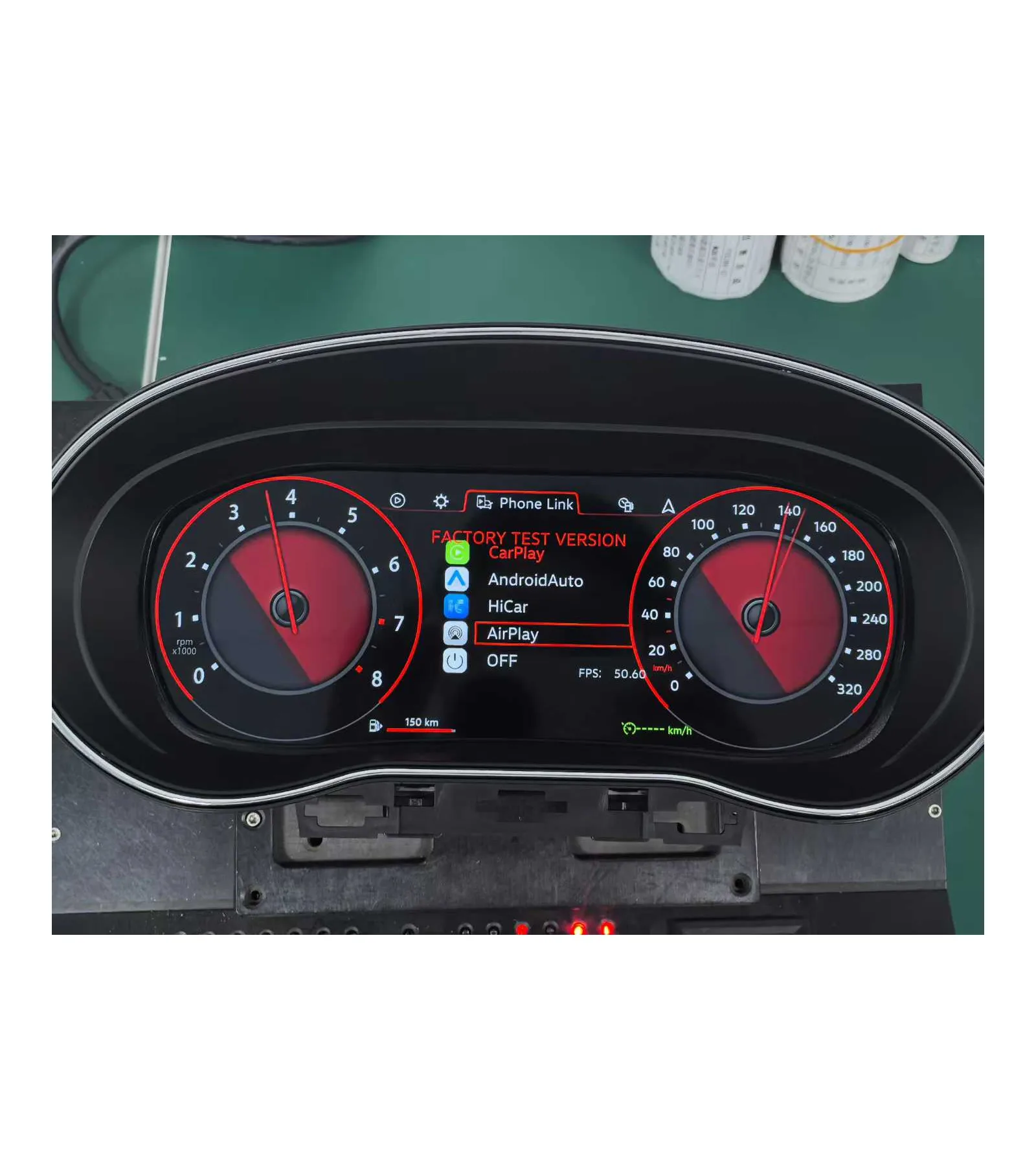 Upgrade LCD Digital Cluster Speedometer Instrument with Carplay New Auto Meter for Volkswagen VW Polo 2009-2016