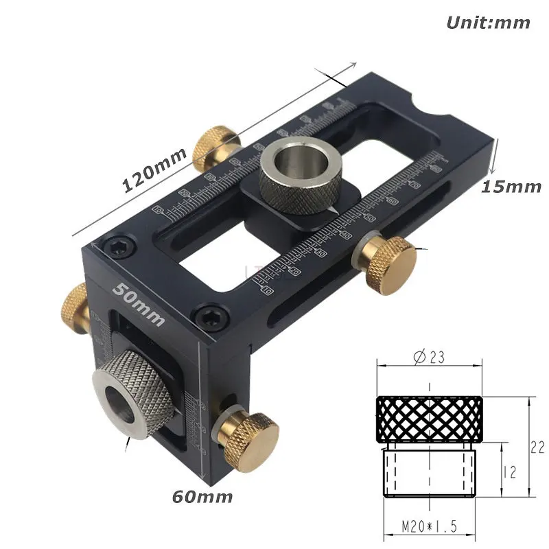 Herramientas de carpintería 2 en 1, localizador de perforador, perforador de cabeza plana oblicua cruzada, plantilla de tornillo, punzón de tornillo para gabinete de cama, localizador DIY