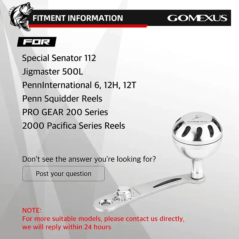 Gomexus Power Handle SS92 für Penn Senator 112H 113H 114H 115H Rollen-Griffhebel – Detail 10