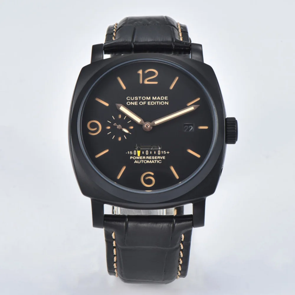 Fashion DESIGN Brand ST2533 47mm Men's watches  Automatic Mechanical Watch Business Watches Luminous Dial