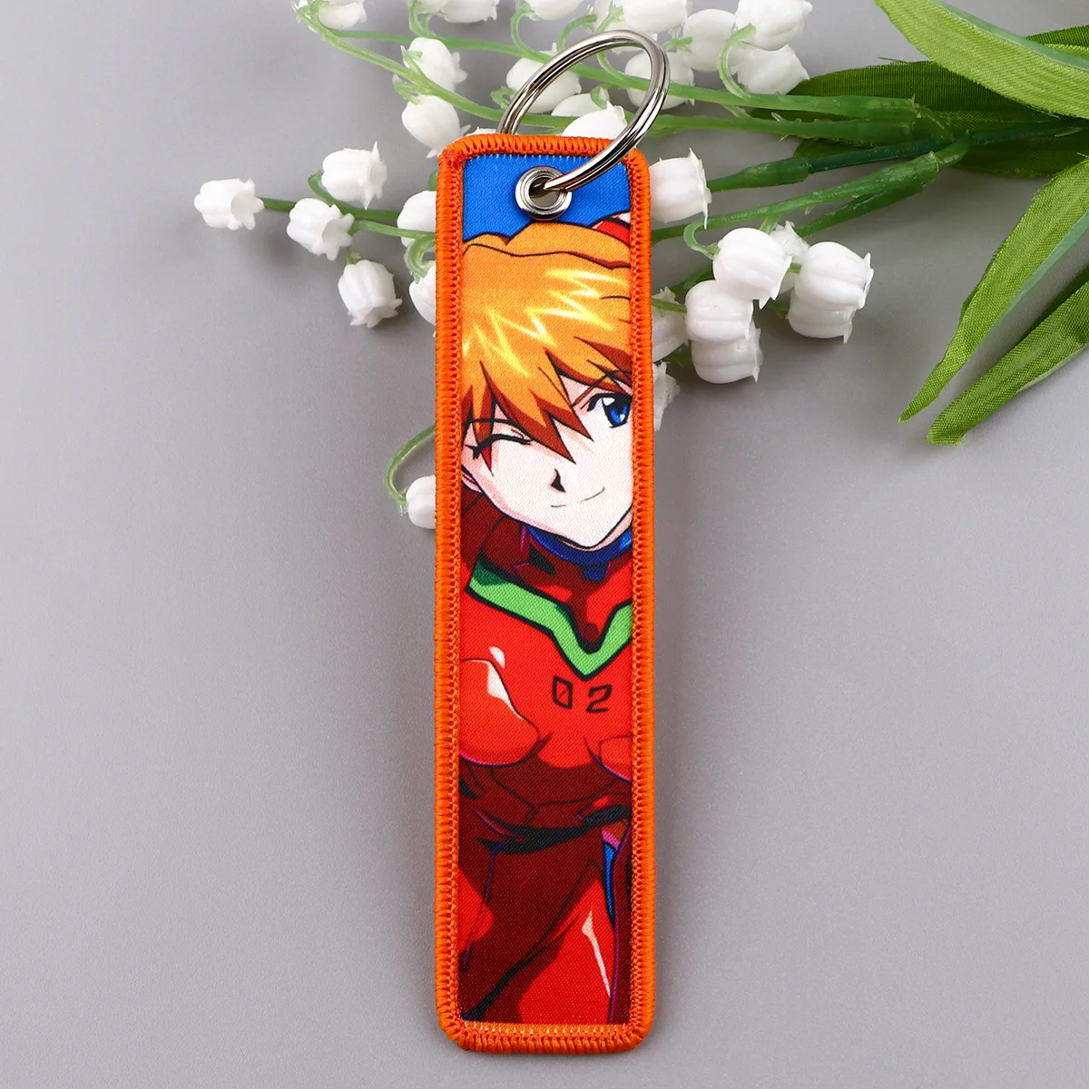 Women Accessories Sale - アニメ EVA 刺繍キーフォブクールキータグキーホルダー女性男性車のキーリングコスプレアクセサリーおもちゃギフト