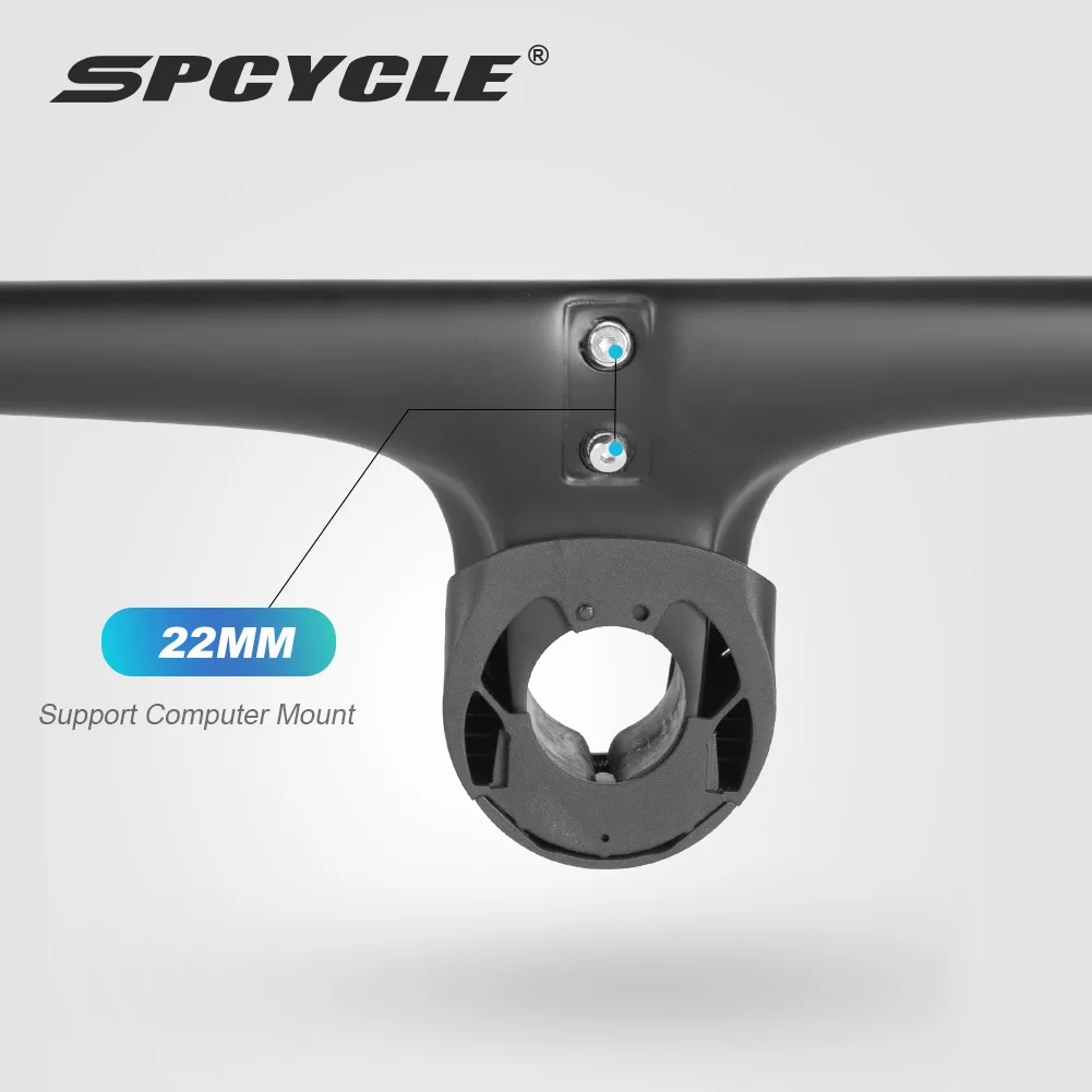 Spcycle T1000 MTB Integrated Handlebar Carbon Mountain Bike Cockpit 760mm XC Trial One-Piece Handlebar Bicycle Part For SP-M06