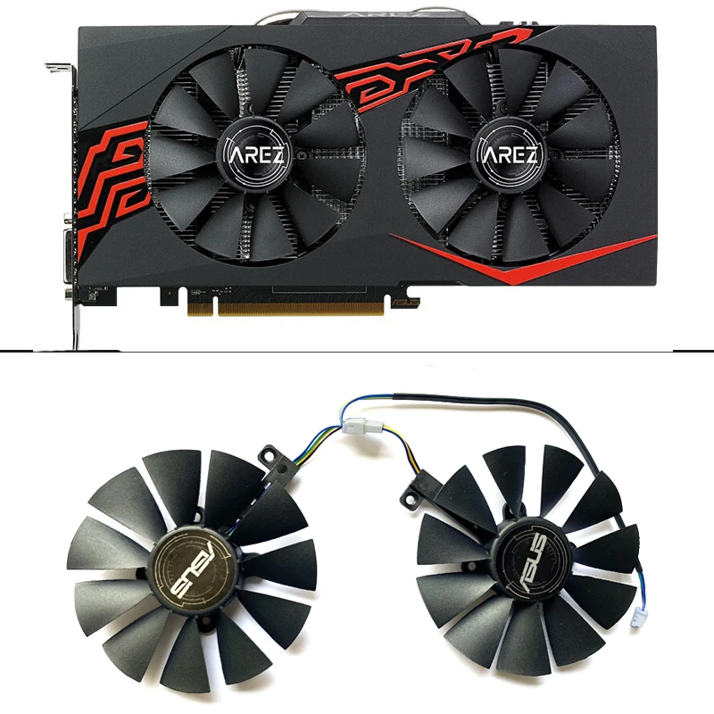 Cooling Fan 87MM T129215BU FDC10U12D9-C PLD09210S12HH  for ASUS Radeon RX 470 570 580 EXPEDITION OC Graphics GPU FAN