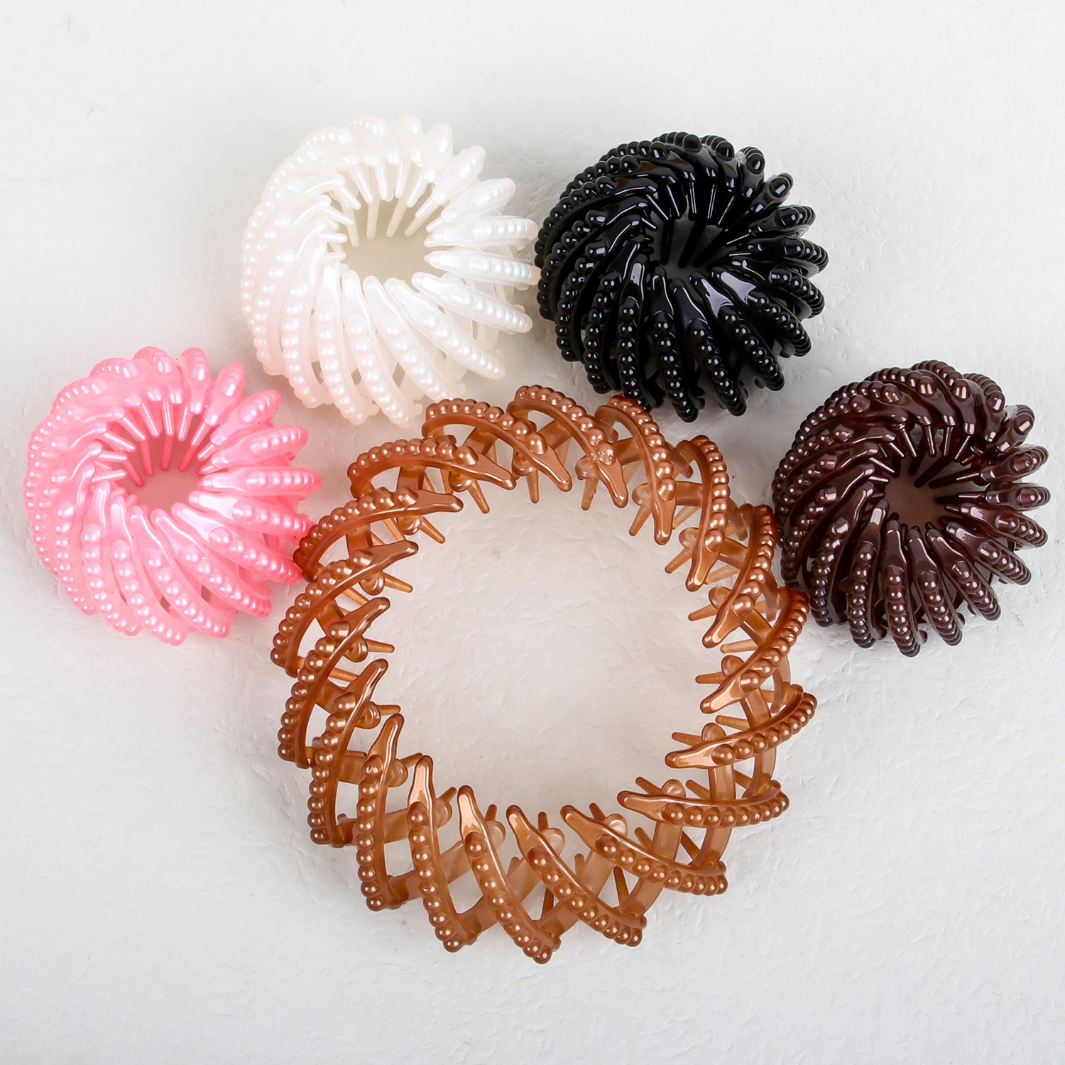 1pc/5pcs Fashion Bird Nest Hair Clips for Women Plastic Hair Claw Clips Ponytail Holder Hair Accessories for Women Girls