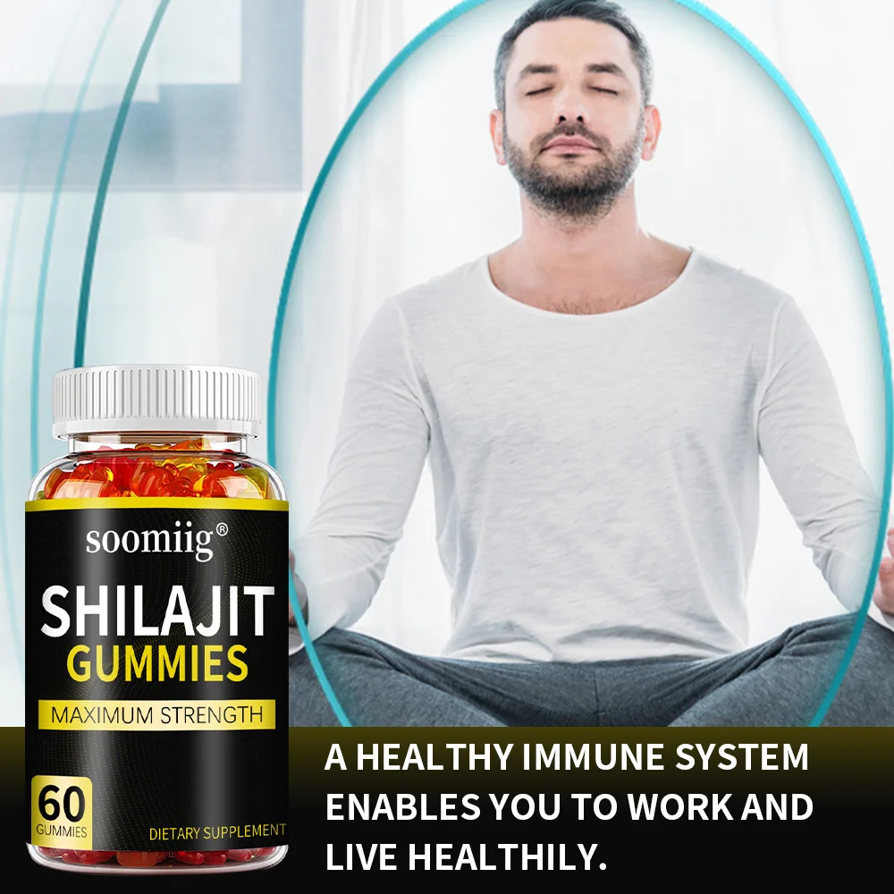 Shilajit gummies - improve energy endurance, increase muscle mass, help muscle recovery, relieve stress