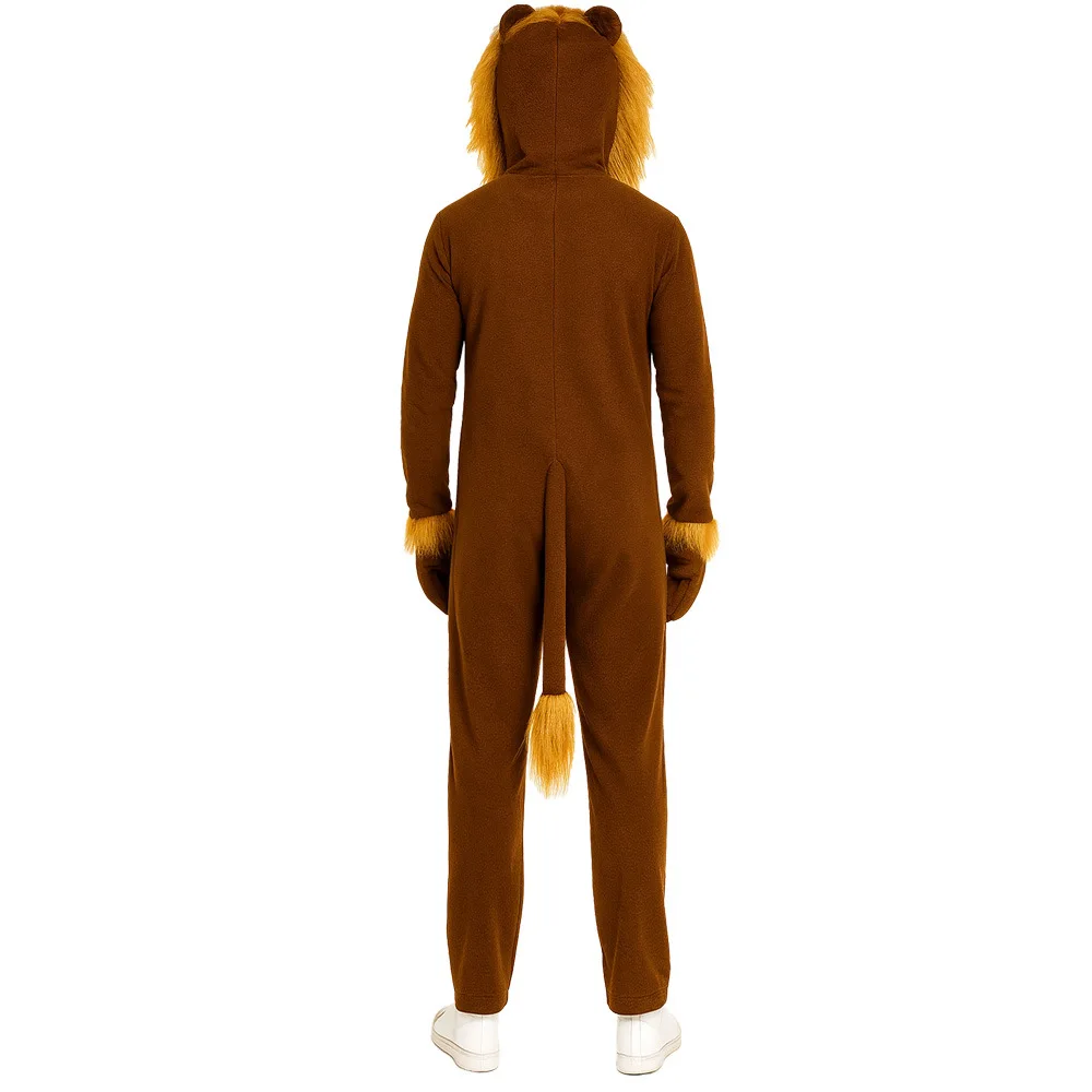 New Funny Lion Costume Animal Character Dress-Up Adult Stage Performance Costume for Parties