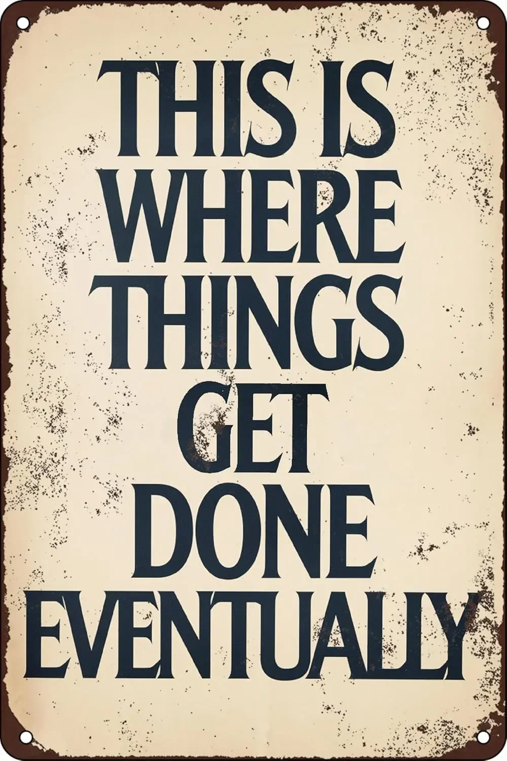 Funny Metal Garage Tin Sign Shop Accessories Vintage Man Cave Signs This Is Where Things Get Done Event