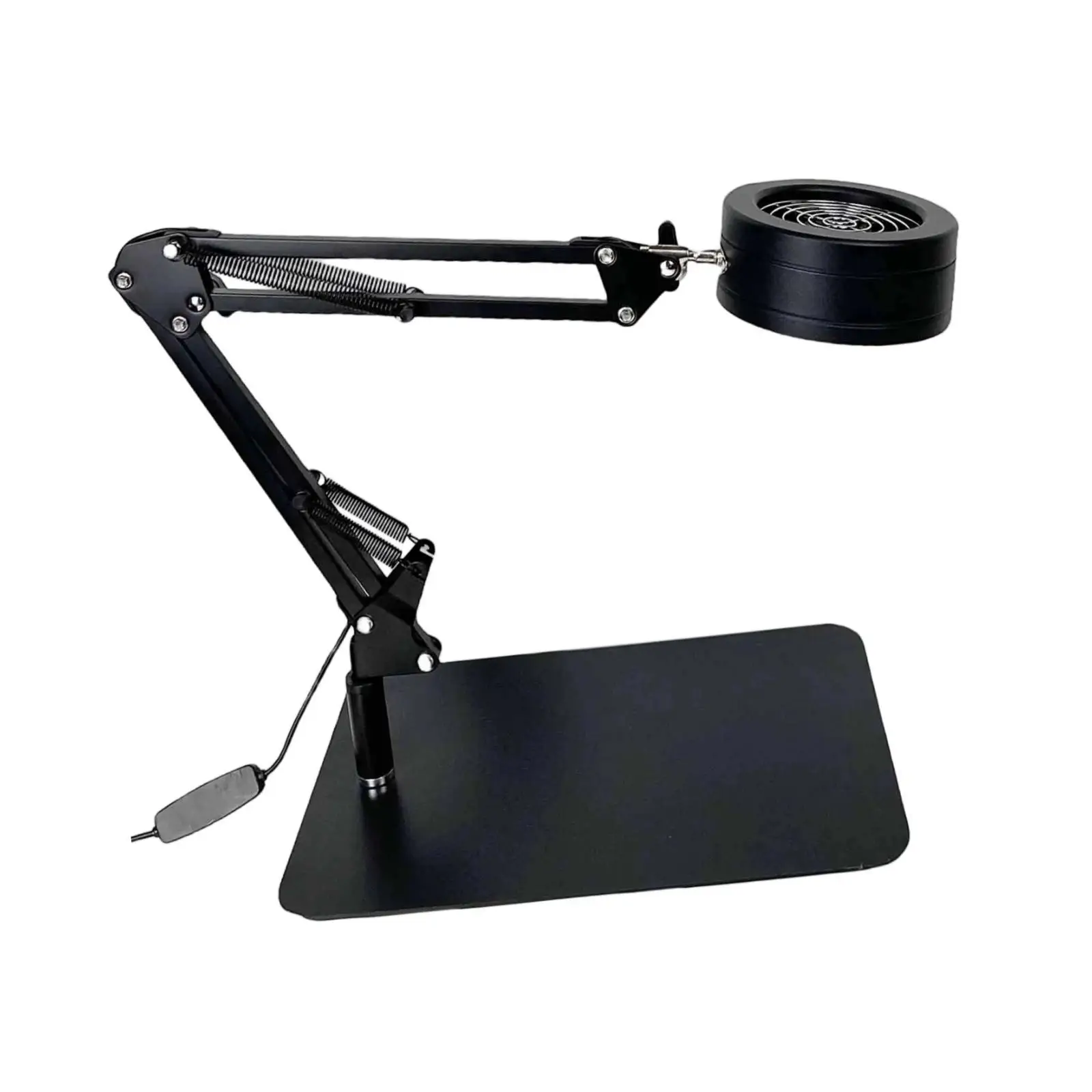Solder Fume Extractor Fan Lamp Smoke Absorber Light Compact Portable DIY Desktop Exhaust Fan for Working Workshop Household
