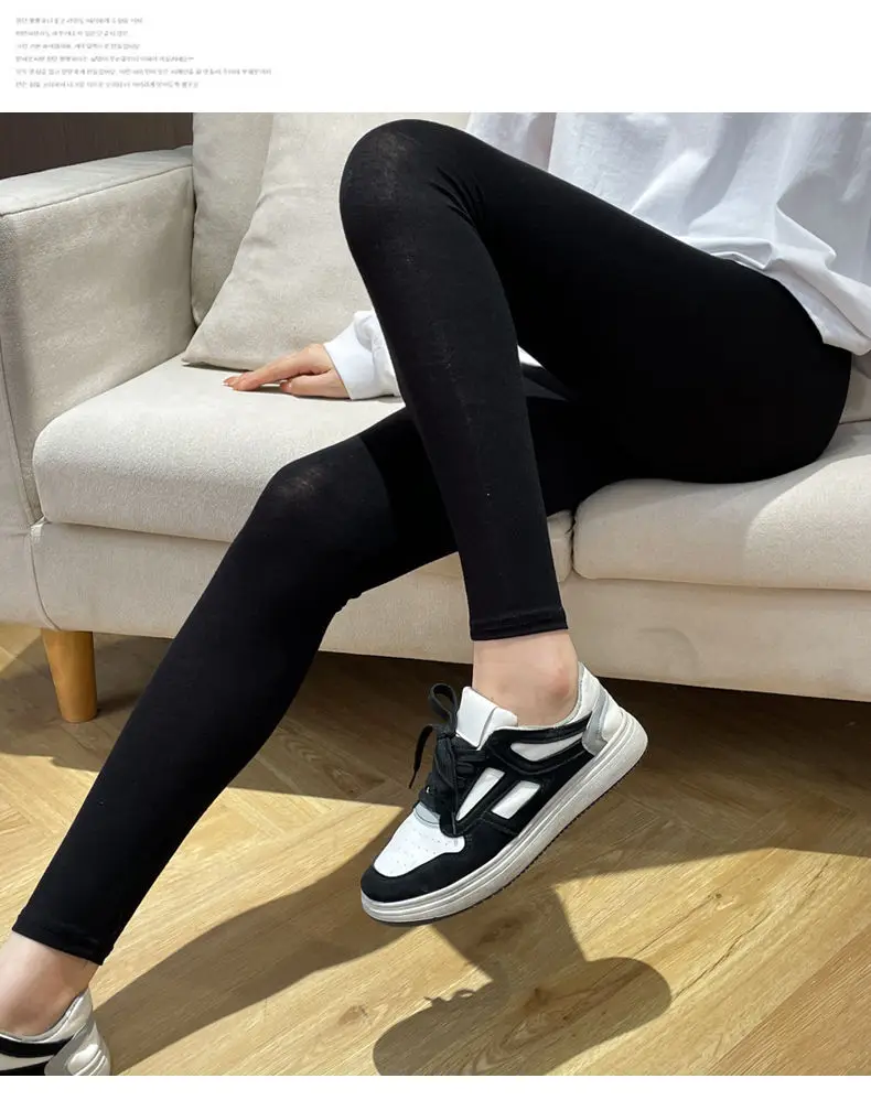 Modelagem leggings mulher ropa flexível remendo fofo angustiado senhoras bunda-levantada primavera outono sem forro apertar v-crocks tom