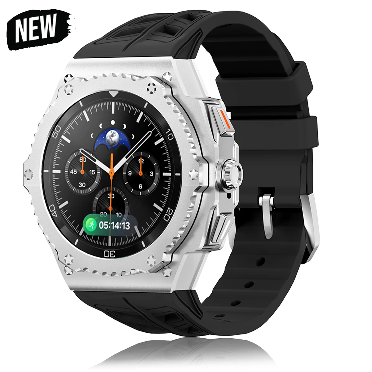 luxury-alloy-modification-kit-for-samsung-watch-8-classic-46mm-metal-case-rubber-band-for-galaxy-watch-8-classic-kit-accessories