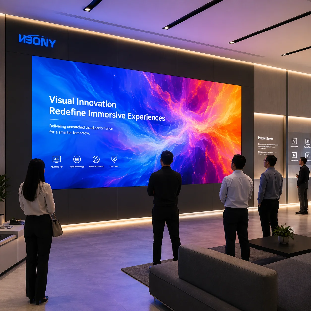 

Fine Pixel Pitch P1.5 Indoor LED Screen Fixed Installation Video Wall for Corporate Boardroom Presentation Front Service HD