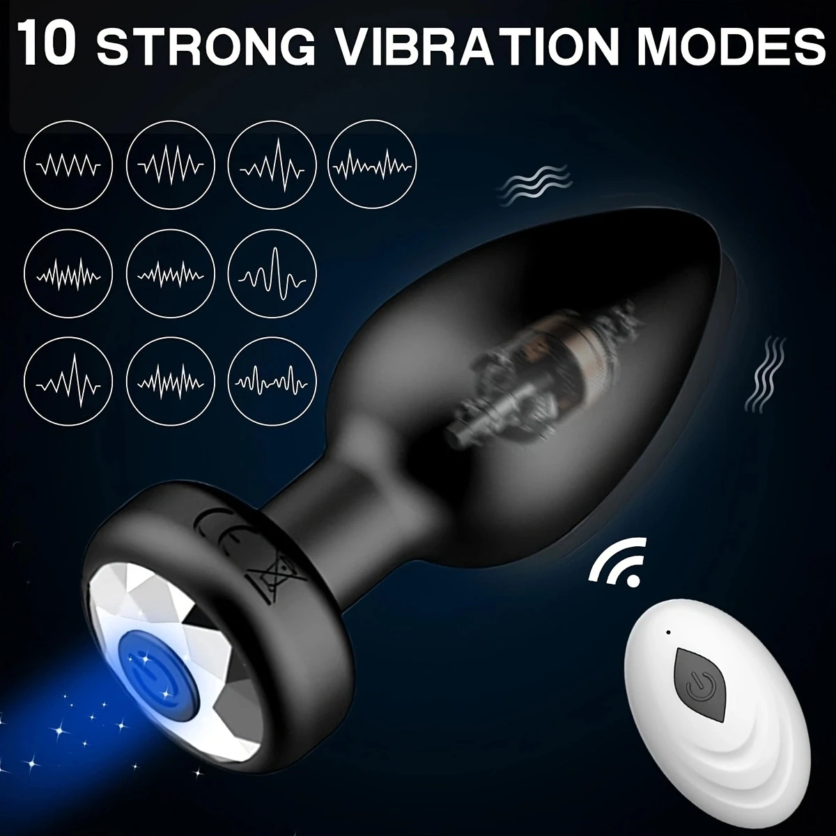 Mini Vibrating Butt Anal Plug Remote Control Anal Plug Vibrator Sex Toys for Women Men Prostate Stimulator Stimulator Dildo