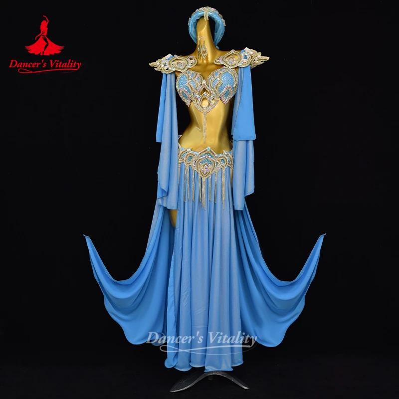 Dancer's Vitality Oriental Dance Luxurious AB Stones Stage Competition Advanced Suit Adult Bellydance Gala Show Clothing Custom