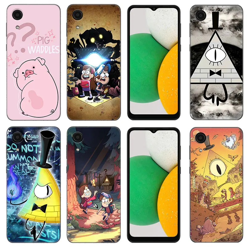 Gravity Falls Comic Anime Black Phone Case For Samsung Galaxy A01 A03 Core A04 E A02 A05 A10 A20 A21 A30 A50 S A6 A8 + A7 2018